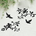 thumbnail image 4 of JUMRHFAN Set of 4 Black Metal Tree Wall Decor Metal Bird Art, Wrought Iron Wall Art for Home Kitchen Patio Bedroom, 4 of 8