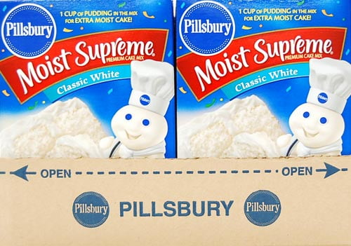 Pillsbury Moist Supreme Classic White Cake Mix, 18.25 oz