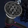 thumbnail image 3 of Difusor universal ajustable para secadora, ideal para cabello seco y dañado, diseño ergonómico en color negro., 3 of 6