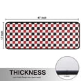 thumbnail image 5 of Kitchen Rugs Sets Of 2,Red Black White Checkered Pattern Anti Fatigue Kitchen Mat Rugs Non Slip Washable,Decorative Kitchen Floor Mats for Kitchen,Sink,Laundry,17"x47"+17"x47", 5 of 5