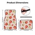 thumbnail image 4 of Daiia Strawberries Printed Car Floor Mats Set of 4, Durable Non Slip Auto Floor Carpet, Car Interior Carpets Proof Foot Pads Anti-Slip Cushion Automoetive Accessories, 4 of 6