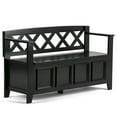 thumbnail image 1 of Atlin Designs Banc de Rangement d'Entrée, Noir, 1 of 5