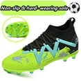 thumbnail image 3 of Cyiecw Men's Soccer Shoes High-Top Laceless Firm Ground Football Shoes Outdoor Indoor Boys Athletic Soccer Cleats, 3 of 7