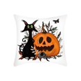 thumbnail image 2 of Fwttom Halloween Pumpkin Pillow Set Printed Pillow Home Decoration Polyester Pillow Set, 2 of 6