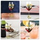 thumbnail image 3 of KAKOWELY 2 copas de licor para fiestas, copas altas para vino, copas con flores pintadas, copas de vino tipo flauta., 3 of 5