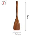 thumbnail image 1 of Juego de utensilios de cocina de madera, cucharas de madera para cocinar, cucharas de madera de teca natural para sartén antiarina, regalo, 1-9 piezas, juego zhangmengya LED, 1 of 2