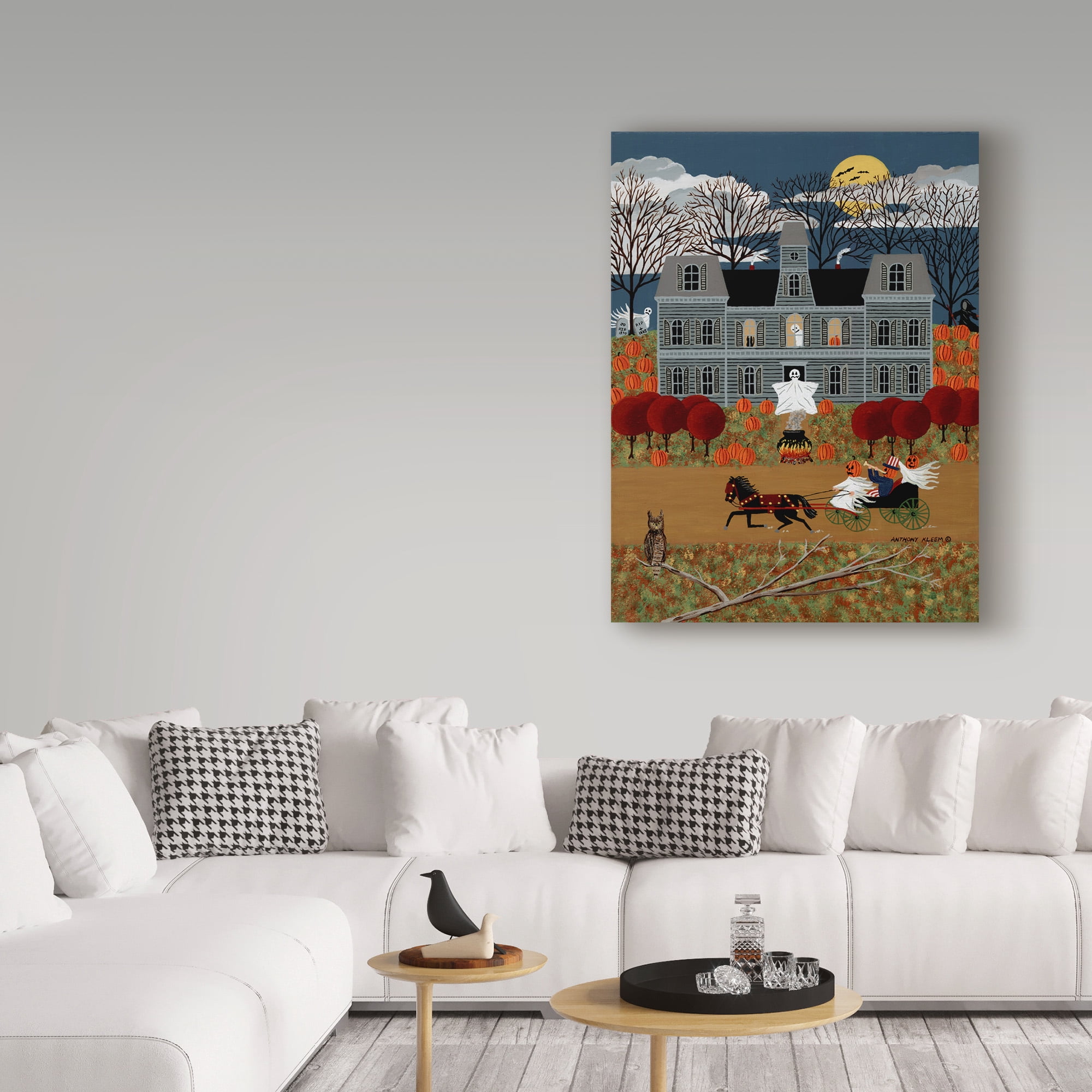 Trademark Fine Art 'Halloween Ghost' Canvas Art by Anthony Kleem