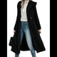 thumbnail image 3 of Chaqueta Informal con Capucha y Cuello en V de Larga y Forro Cálido para Mujer, Abrigos de Otoño e Invierno. Negro XL, 3 of 7