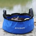 thumbnail image 4 of LOVIVER 7.5L Portable Foldable Water Container, Collapsible Travel Wash Basin Folding Bucket Storage Bag with Handle for Camping ing, 4 of 8