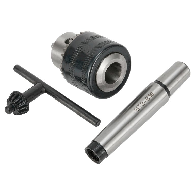 Lathe Taper Shank Drill Chuck B18 3-16mm with Key Morse 4 MT4 Shank