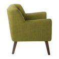 thumbnail image 4 of Mill Lane Chaise en Tissu Vert avec Pattes Café, 4 of 6