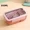 Pink-850ML, variant on JUSTINLAU 850ml/1100ml Square Compartmentalized Lunch Box Food Storage Containers Lunch Box for Kids Can Microwave Oven Heating