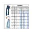 thumbnail image 2 of DYMADE Women Flared Pants Denim High Waist Casual Jeans, 2 of 2