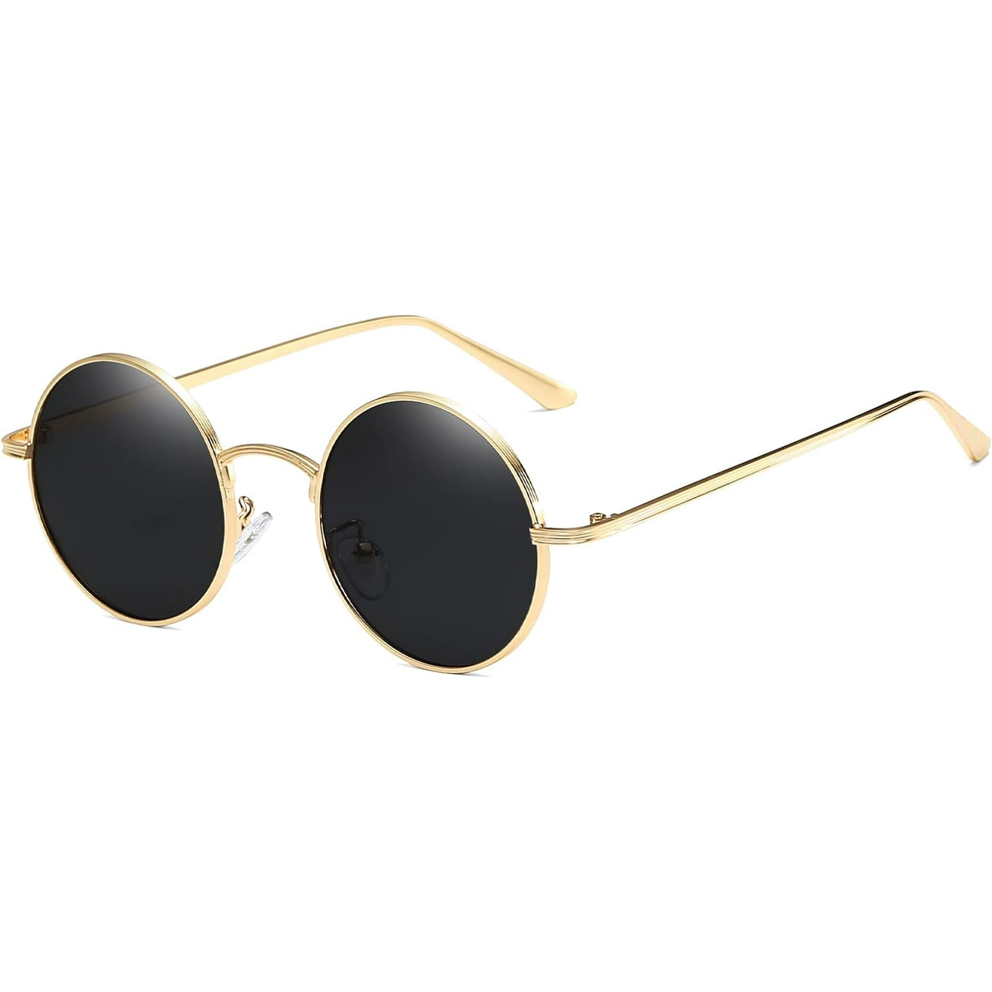 Gold retro sunglasses sale