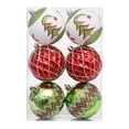 thumbnail image 1 of 6 bolas navideñas colgantes reutilizables para decorar el de , ideal para compromisos, Acción de , aniversarios, fiestas. Rojo Verde Blanco, 1 of 8