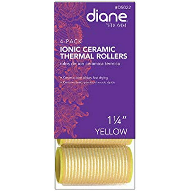 Diane, Ionic Ceramic Thermal Rollers 11/4" Yellow, 1 Count Walmart