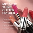 thumbnail image 4 of Anglicolor 5PCS L&aacute;piz Labial Brillo Met&aacute;Lico Rouge, Nude Pintalabios Metallic Brillo, Larga Duracion Glitter Lipstick High For Women Full-Coverage Lip, 4 of 7