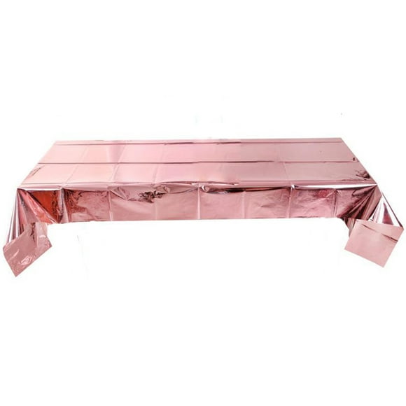 Fankiway Leaveable Rose Gold Tablecloth Christmas Party Decoration Foil Tablecloth