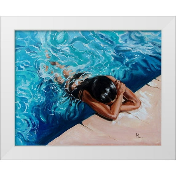 Luniak, Monika 18x15 White Modern Wood Framed Museum Art Print Titled - Hot Day