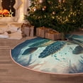 thumbnail image 5 of Bingfone Christmas Tree Skirt Mat Christmas Decoration Interior 36" -Watercolor Turtle5, 5 of 6