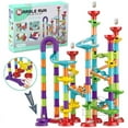 thumbnail image 2 of Marble Run Race Track Building Blocks Kids 3D Maze Ball Roll Toy DIY Marble Run Race Coaster Set 80/105/109/133pc Christmas Gift, 2 of 9