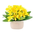 thumbnail image 2 of Artificial Flower Decorationfake Flower Bouquet With Vase Lowmaintenance Desktop Ornament For Bedroombathroomwedding And Party Decoration, 2 of 6