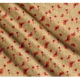 thumbnail image 3 of Soimoi Orange Cotton Poplin Fabric Text & Poppy Floral Decor Fabric Printed Yard 56 Inch Wide, 3 of 7