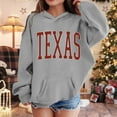 thumbnail image 2 of Texas Graphic Hoodie - Soft Long Sleeve Sweatshirt with Front Pocket for All Ages, 2 of 4