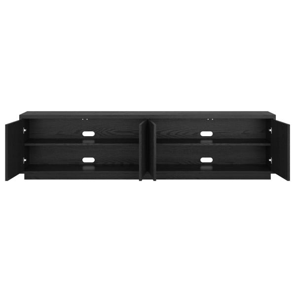 Hanson Rectangular TV Stand for TV's up to 85" in Black Grain