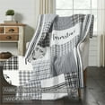 thumbnail image 4 of VHC Brands, Sawyer Mill Stenciled Patchwork Throw, Black, 60x50, 4 of 5
