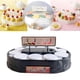 thumbnail image 4 of Expositor giratorio de acrílico Burnoparty para productos, soporte para conos de helado con forma de gofre Negro, 4 of 9
