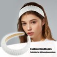 thumbnail image 2 of Unique Bargains Crystal Headband Rhinestone Hairband for Women 1.2 Inch Wide White, 2 of 7