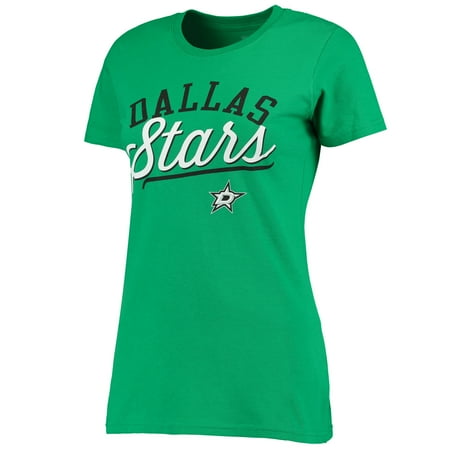 Dallas Stars Shield - Dallas Stars Simplicity T-Shirt - Kelly Green