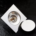 thumbnail image 2 of Stainless Steel Floor Drain Bouncing Drain Strainer Square Shower Drainers for Kitchen, Bathroom, Garage, Balcony, 2 of 13