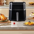 thumbnail image 1 of Multifunctional Oilless Fryer 10L Touch Screen Electric Deep Fryer with Visible Cooking Window for Kitchen Black, 1 of 7