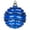 Blue, variant on Vickerman 8' Blue Stripe Candy Finish Wave Ball Christmas Ornament with Glitter Accents