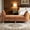 Orange, variant on Shaiailed 77" Cushioned Bench for Bedroom End of Bed King Size,End of Bed Sofa,Chenille King Bed Bench,Oversized Window Bench with 2 Pillows,Orange Chaise Lounge Bench Living Room