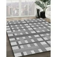 thumbnail image 3 of Ahgly Company Machine Washable Indoor Square Transitional Silver Gray Area Rugs, 5' Square, 3 of 7