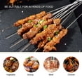 thumbnail image 3 of leyfeng Kabob Skewers Flat 12 piezas Metal BBQ Skewers 13.3 pulgadas de largo Acero inoxidable Kebob Sticks, 3 of 8