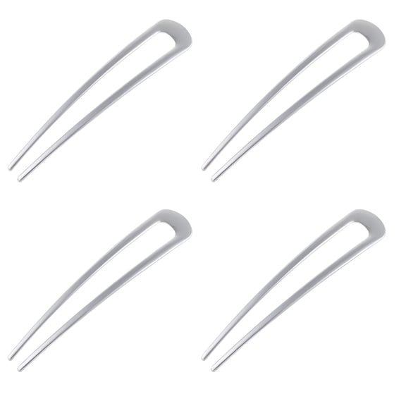 VANIDO Versatile Hair Pins 4 Pieces U Shaped Hairpin French Style Hair Stick Metal Hair Pin for French Chic Style Hair