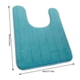 thumbnail image 2 of Mashaouyo Clearance U Type Memory Cotton Toilet Mat Carpet Anti Slip Elastic Bathroom Mat, 2 of 3