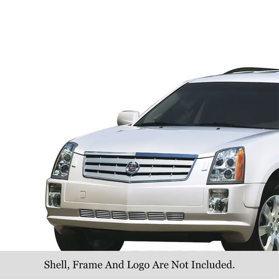 2005-2009 Cadillac Srx 304 Stainless Steel Polished Finish 8X6 Horizontal Billet Stainless Steel Billet Grille