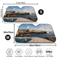 thumbnail image 7 of Lsque Lighthouse Car Windshield Sun Shade | Accordion Folding Style Auto Shade for Car Truck SUV Van | Blocks UV Rays Sun Visor Protector | Small, 7 of 7