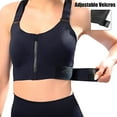 thumbnail image 5 of Zipper Adjustable Sports Bra For Women, High Impact Zip Front Sports Bra Post Surgery Bra With Adjustable Straps High Support, 5 of 5