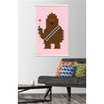 thumbnail image 3 of Star Wars: Saga - Chewbacca Hearts Wall Poster with Wooden Magnetic Frame, 22.375" x 34", 3 of 3