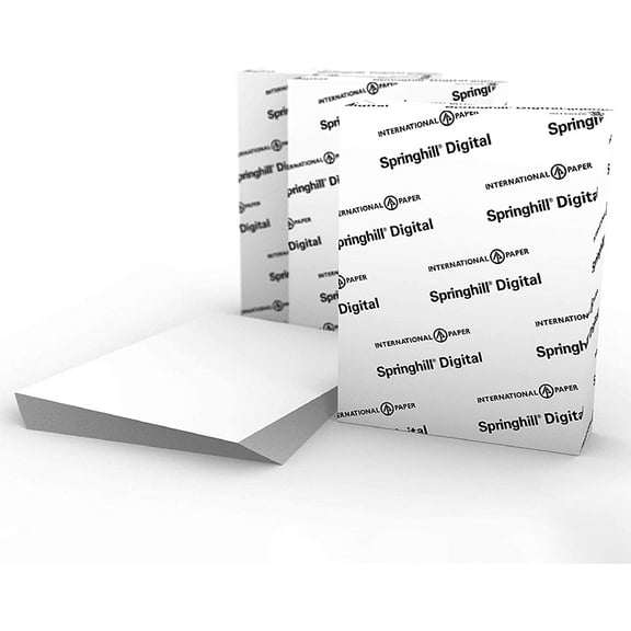 Springhill White 8.5” x 11” Cardstock Paper, 110lb, 199gsm, 2,000 Sheets (3 Reams) – Premium Heavy Cardstock, Printer Paper with Smooth Finish for Greeting Cards, Flyers, Scrapbooking & More