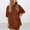 Brown, variant on Oversized Shirt Biker Shorts Set for Women Casual Summer Matching Womens Pajamas Set(Green,3XL)