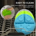 thumbnail image 3 of 2Blue Round Suction Plates for Baby and Toddlers - 100% Silicon Set 1/3 Pcs (Red-Blue-Green), 3 of 6