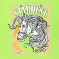 thumbnail image 6 of Wild Bobby Star Dust Horse Black and Yellow Distressed Vintage Men Tee, Safety Green, Small, 6 of 6