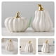 thumbnail image 5 of Figura de calabaza de cerámica, adorno de mesa de Halloween, adorno de mesa de calabaza de cerámica, 5 of 8